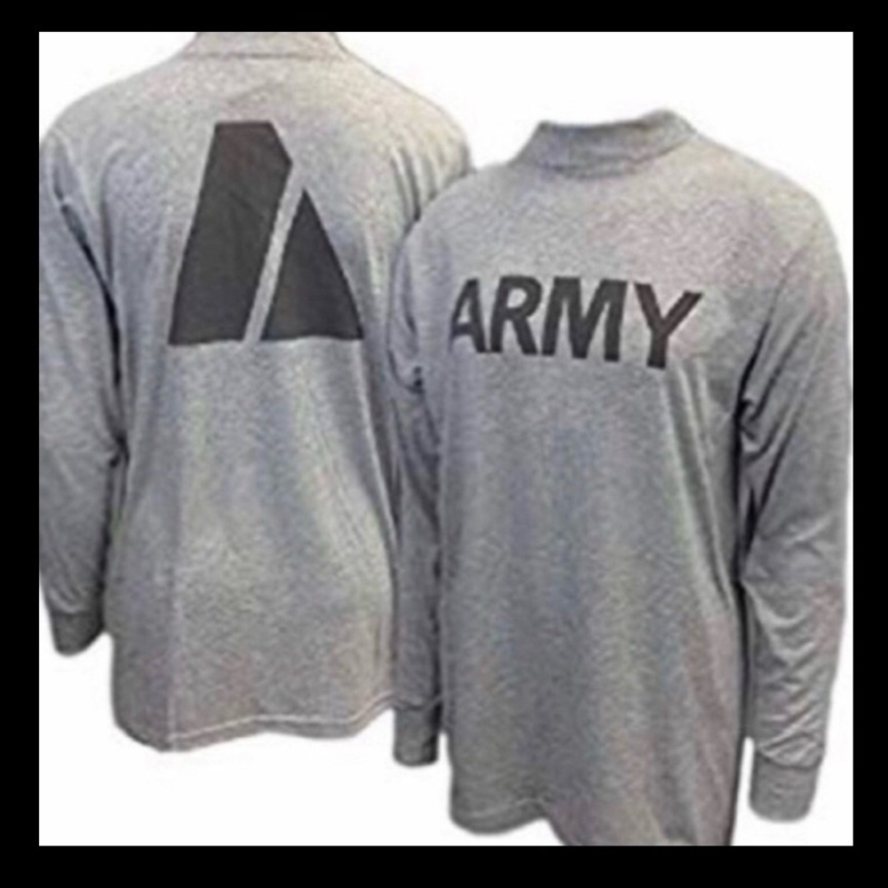 U.S. Army Authentic Physical Training Long-Sleeve Discontinued Vintage Mock-Tee